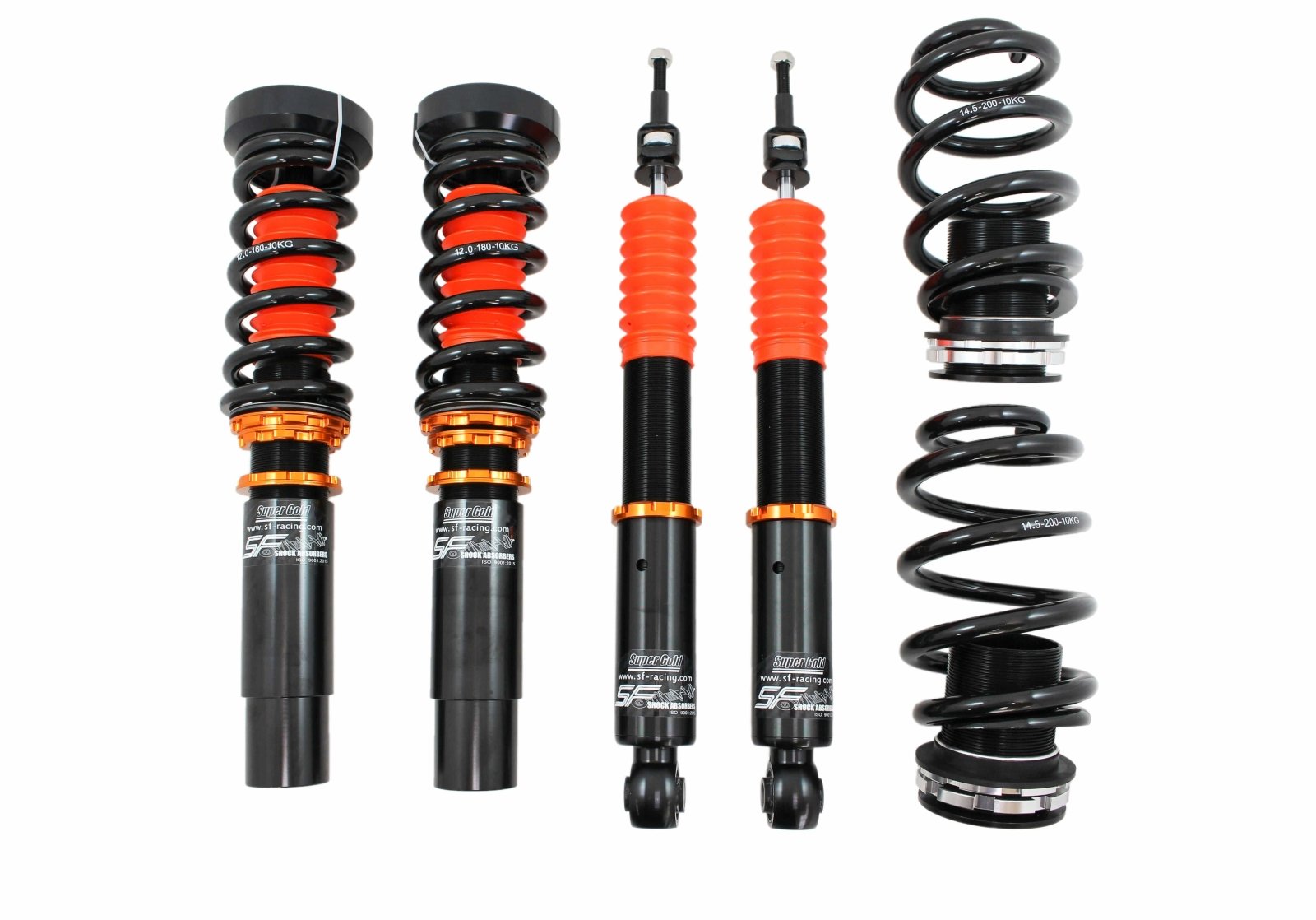 SF Racing Sport Coilovers for 2008-2015 Audi A4 Quattro AWD (B8/8K)