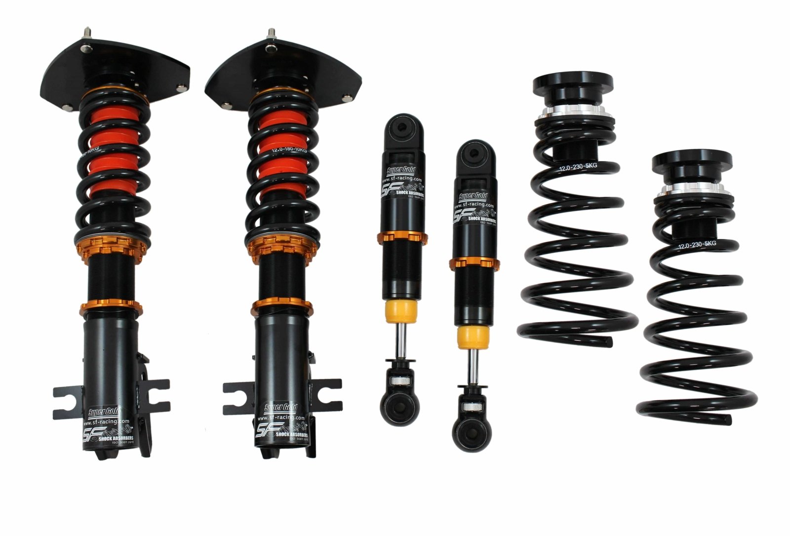 SF Racing Track Coilovers for 1992-1998 Alfa Romeo 155 Q4 AWD (167 ...