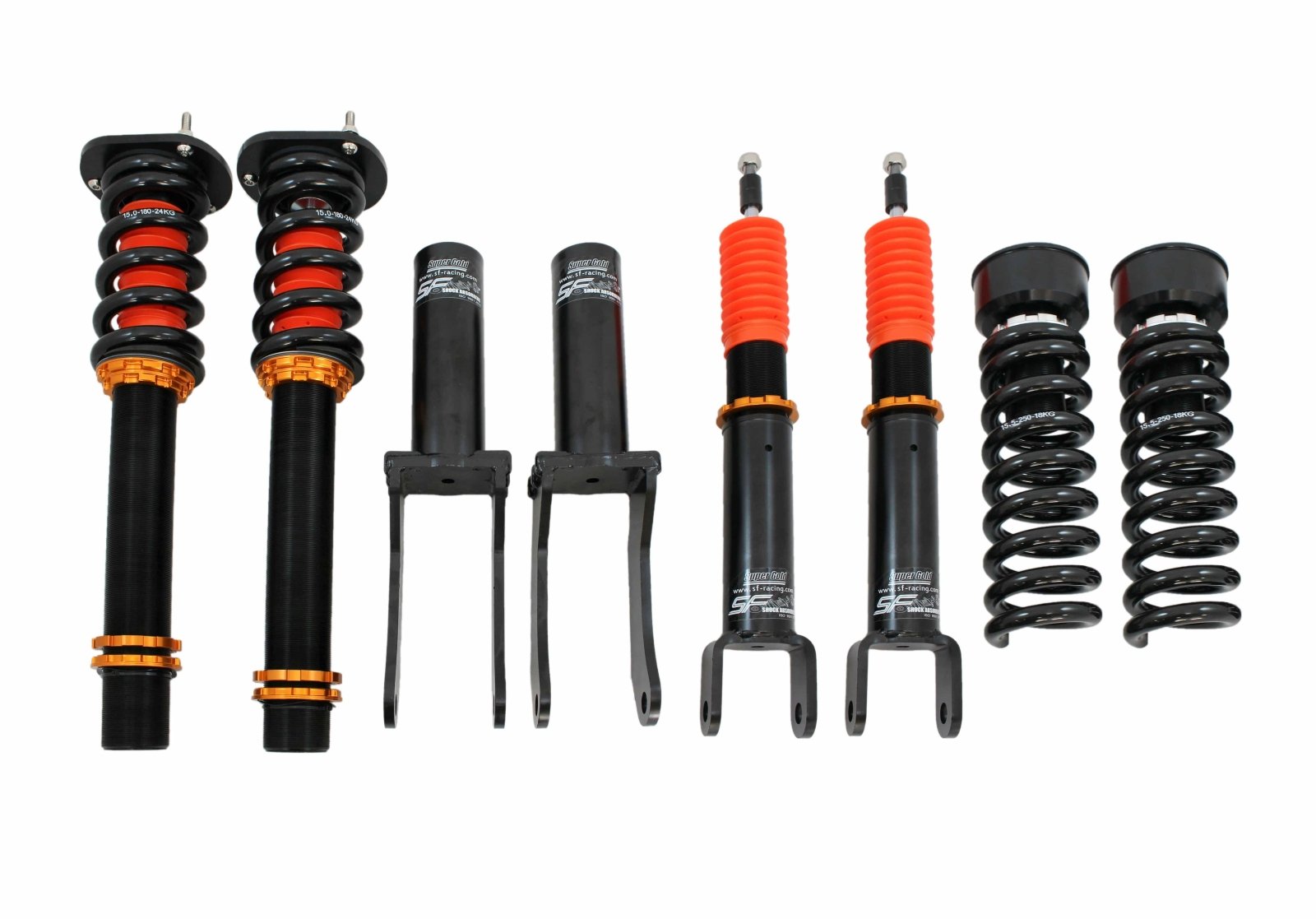 SF Racing Track Coilovers for 2011 - 2016 Jeep Grand Cherokee w/OE Coil Spring (WK2) - SF - JP01 - 04 - TR - A