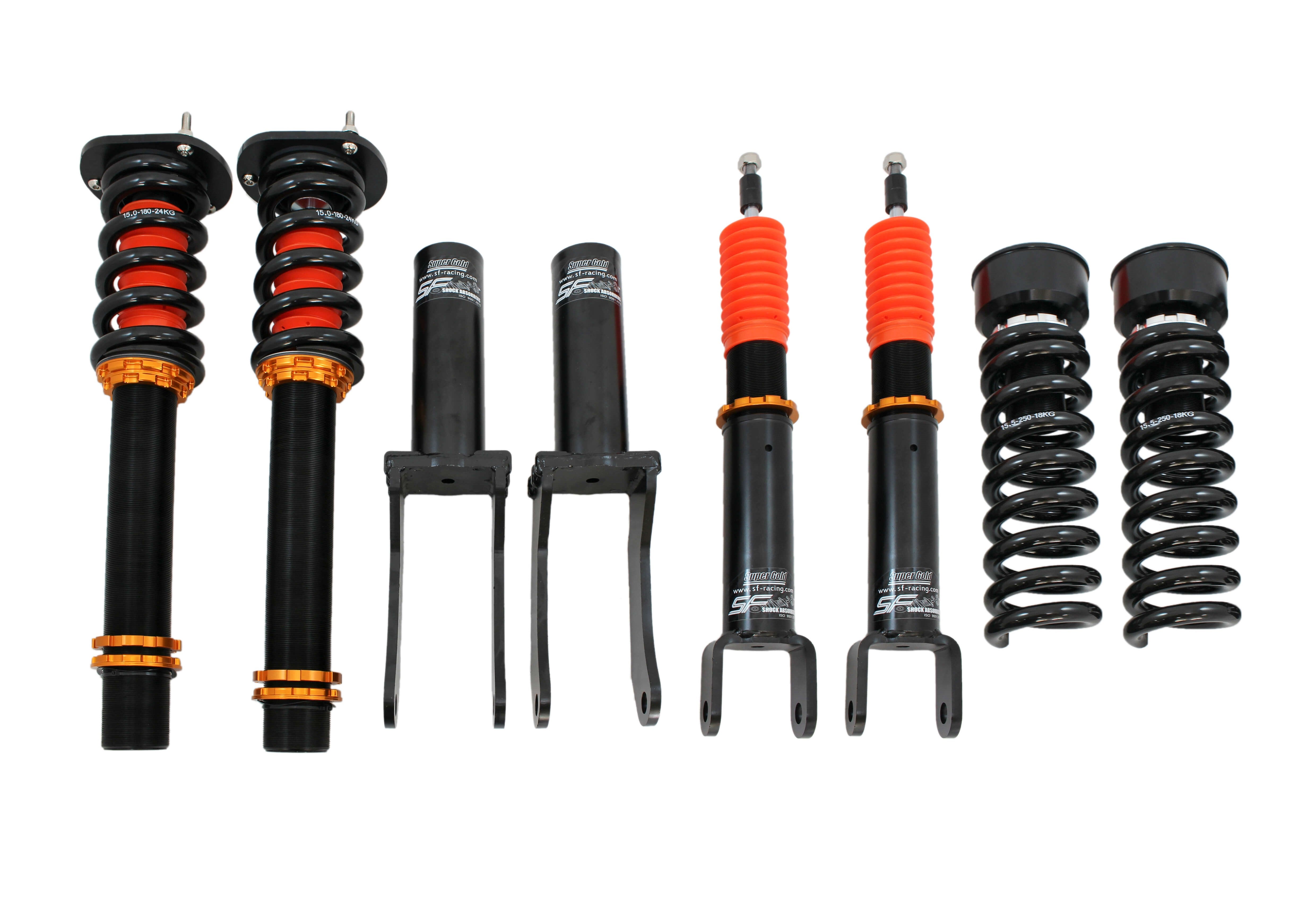 SF Racing Sport Coilovers - 2011-2016 Jeep Grand Cherokee 2WD/AWD (WK2-OE Air Spring)